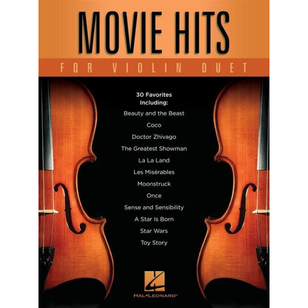 Movie Hits for Violin Duet