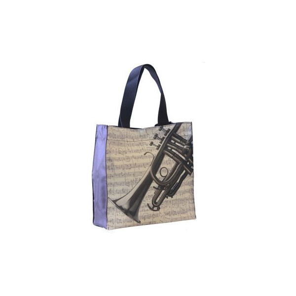 Nylon-Tasche mit Boden Trompete 33x33x13 cm