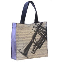 Nylon-Tasche mit Boden Trompete 33x33x13 cm