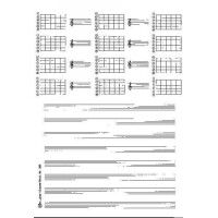 Notenblock für Gitarre DIN A4 hoch 8 Systeme