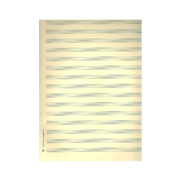 Notenpapier Quart-Format hoch 16 Systeme