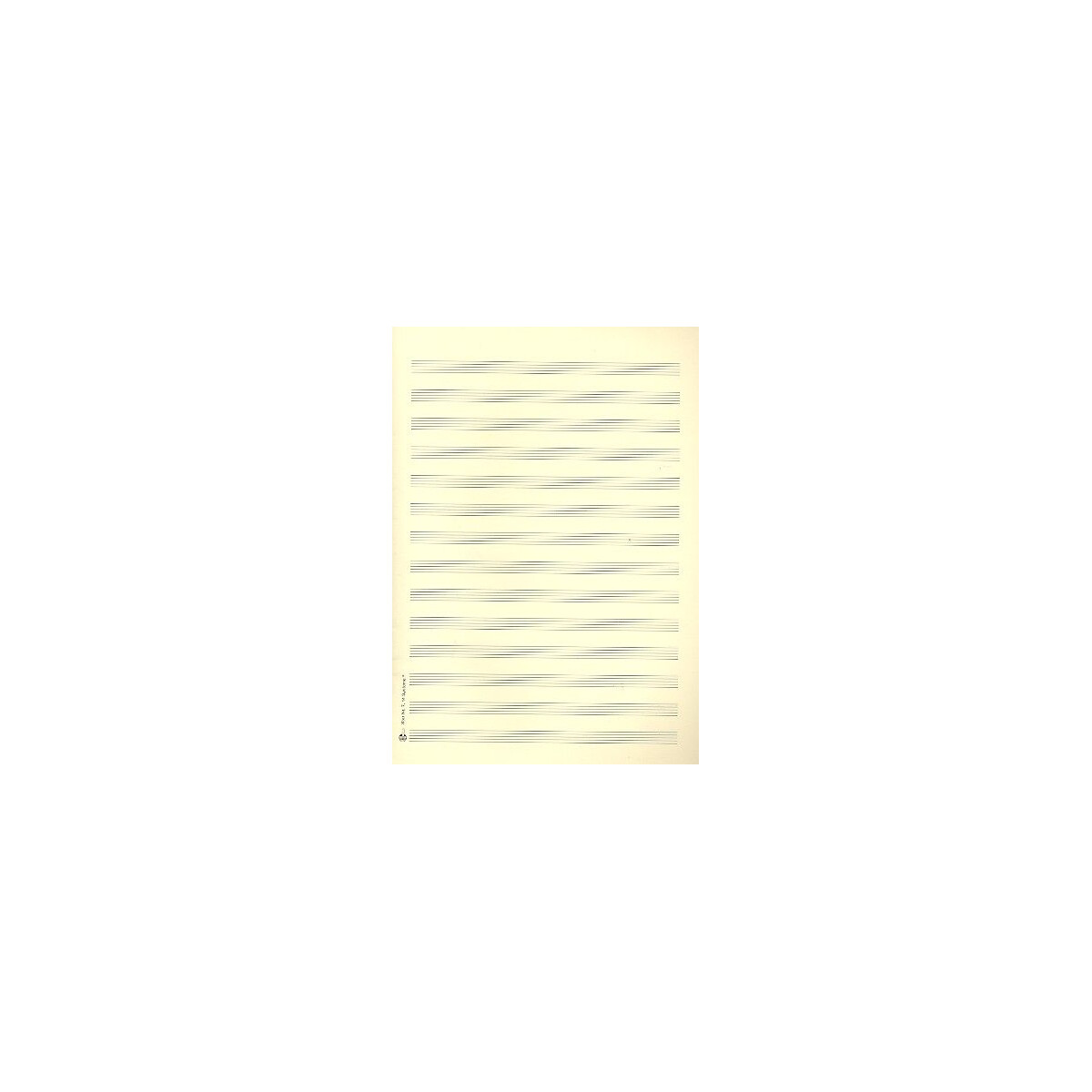 Notenpapier DIN A4 hoch 14 Systeme