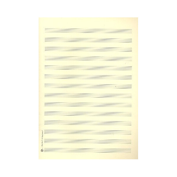 Notenpapier DIN A4 hoch 14 Systeme