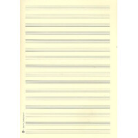 Notenpapier DIN A4 hoch 16 Systeme