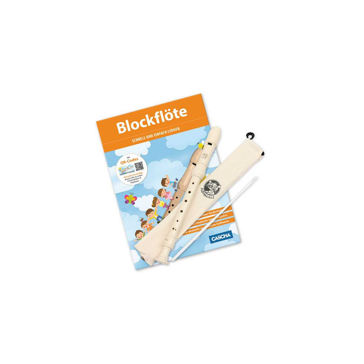 Recorder set (book +QR code +instrument)