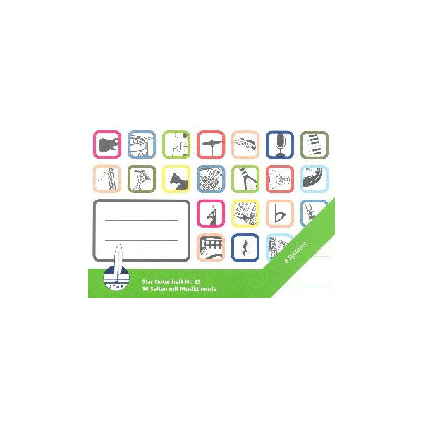 Notenschulheft 6 Systeme 16 Seiten