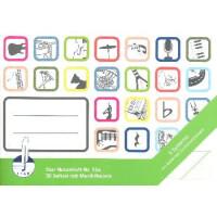 Notenheft DIN A 5 quer 6 Systeme