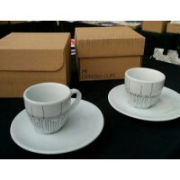 MI Espressotasse mit Untertasse Noten (Set mit 2 Stk)