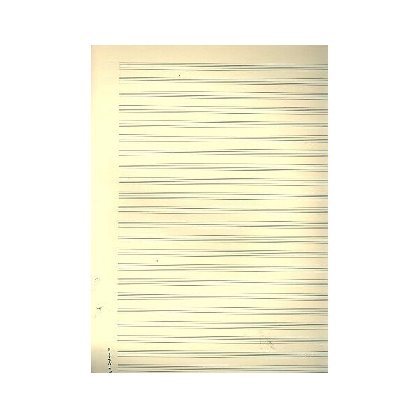 Notenpapier Quart-Format hoch 24 Systeme