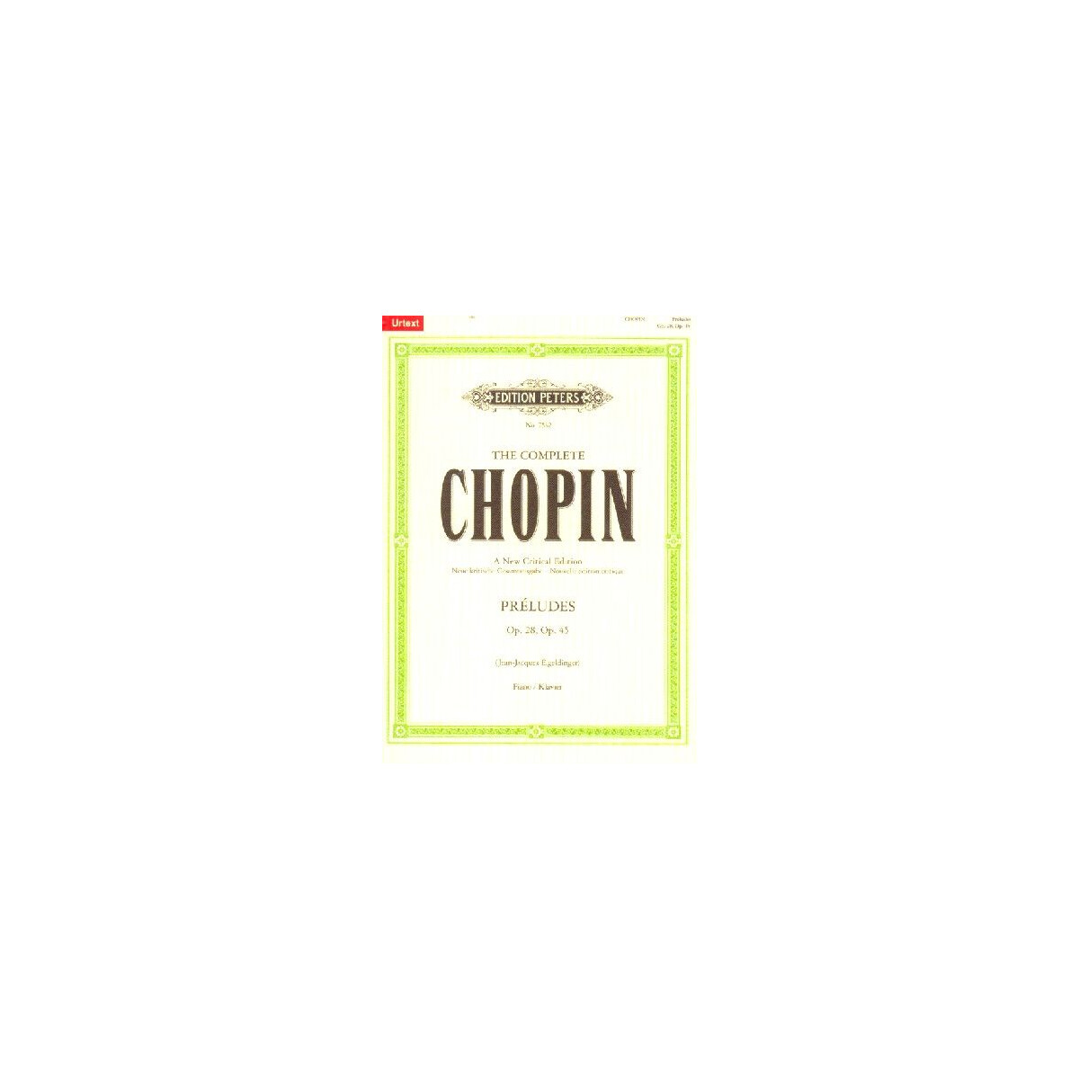 Haftnotizblock Chopin Préludes 50 Seiten 10 x 7,5 cm