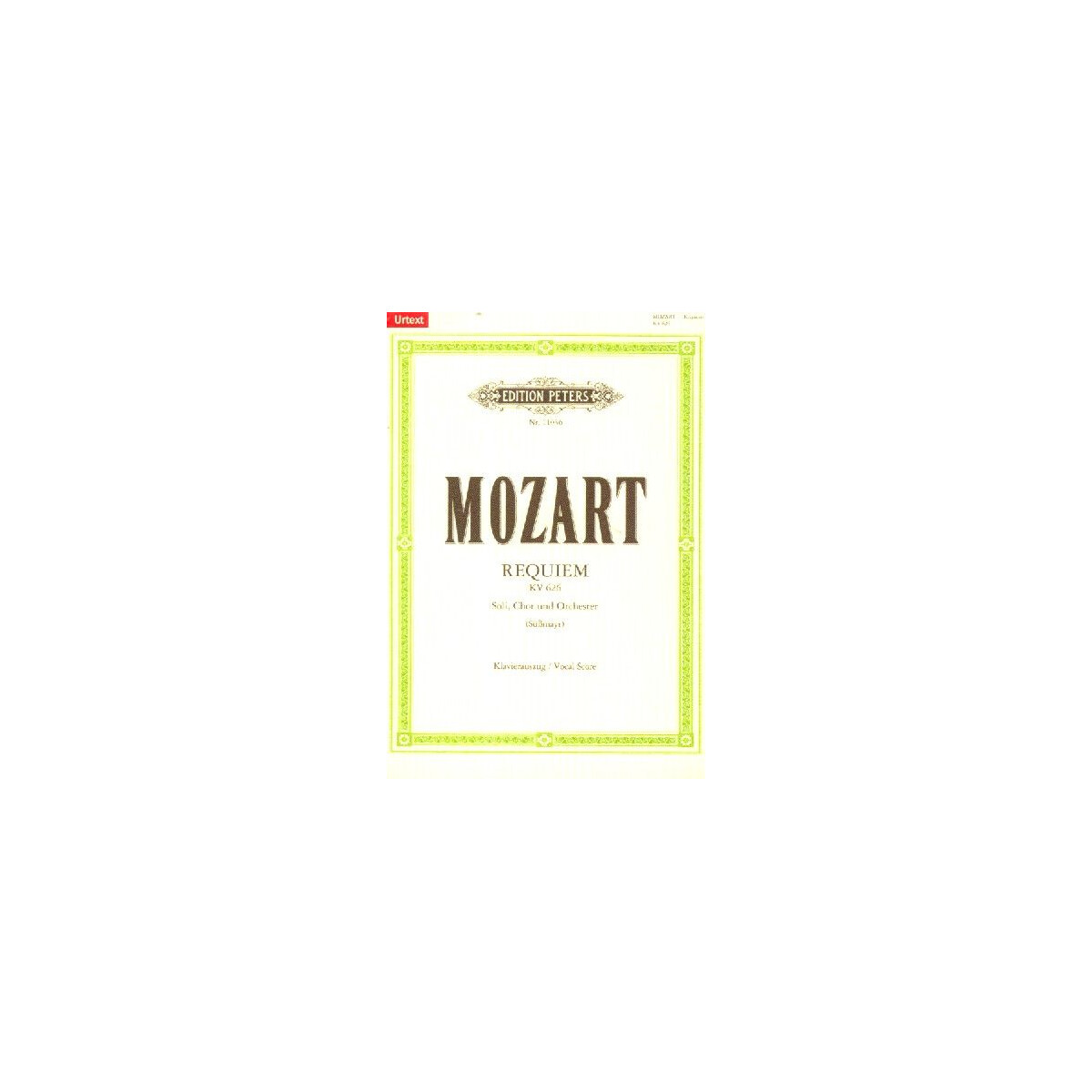 Haftnotizblock Mozart Requiem 50 Seiten 10 x 7,5 cm