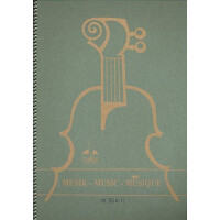 Notenbuch DIN A4 hoch 12 Systeme 96 Seiten ohne Hilfslinien