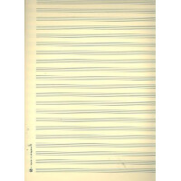 Notenpapier Quart-Format hoch 22 Systeme