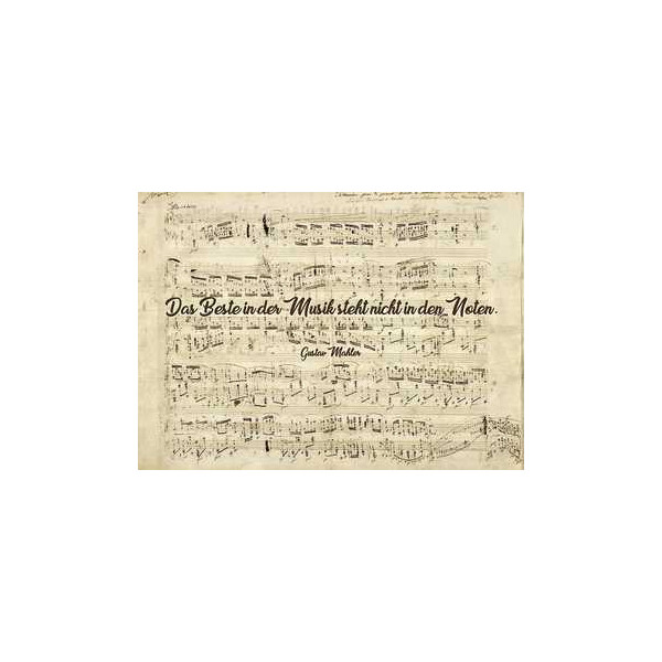 Postkarte Das Beste in der Musik