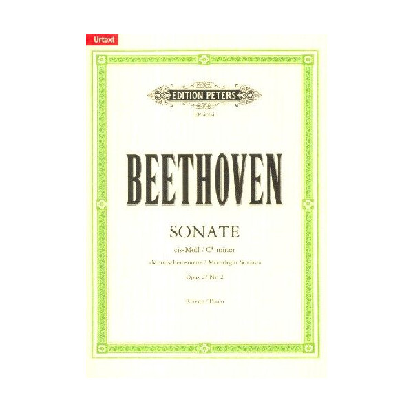 Haftnotizblock Beethoven Mondscheinsonate 50 Seiten 10 x 7,5 cm