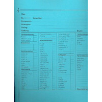 Notenumschlag hoch 29 x 35 cm