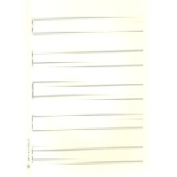 Notenpapier DIN A4 hoch 5x2 Systeme