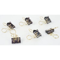 Vielzweckklammer Achtelnote schwarz/gold 19 x 40 mm