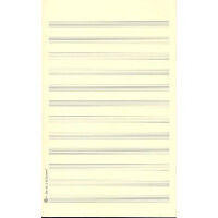 Notenpapier Oktav-Format hoch 12 Systeme