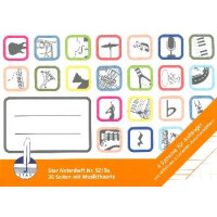 Notenheft mit Hilfslinien DIN A5 quer