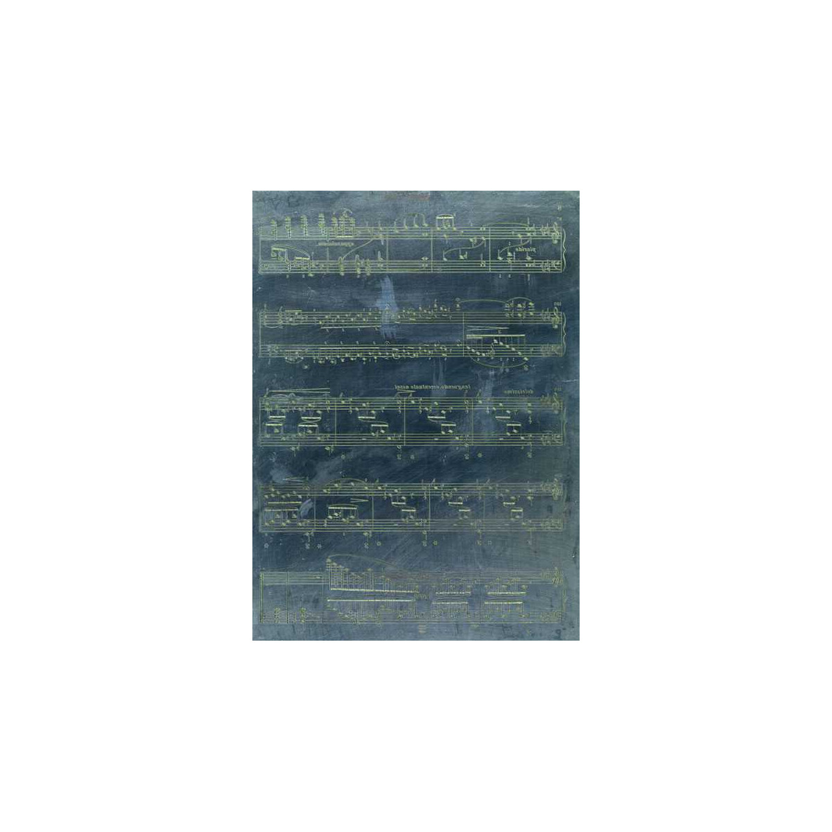 Notenstichplatte Beethoven ungerahmt (Unikat)