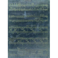 Notenstichplatte Beethoven ungerahmt (Unikat)