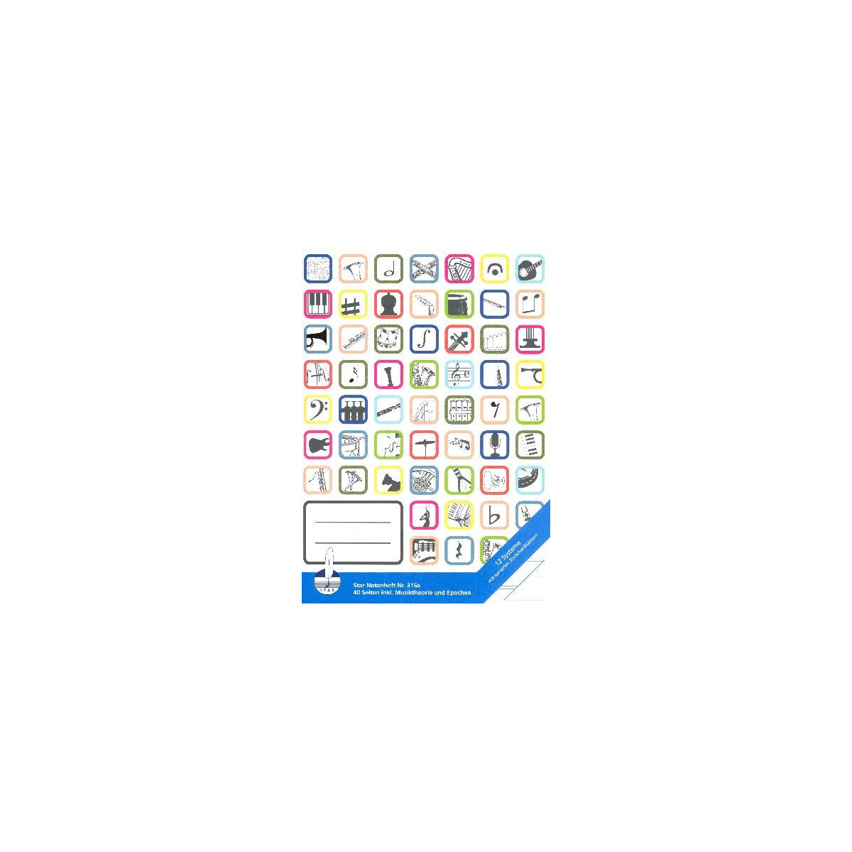 Notenschulheft ohne Hilfslinien