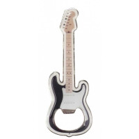 Flaschenöffner elektrische Gitarre schwarz magnetisch 12 cm Metall