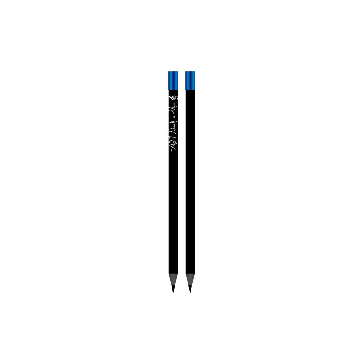 Bleistift All I Need is Music magnetisch schwarz/blau