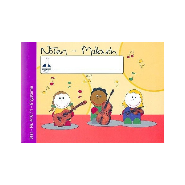 Notenmalbuch DIN A4 quer