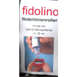 Fidolino Notenlinien-Rollstempel m4