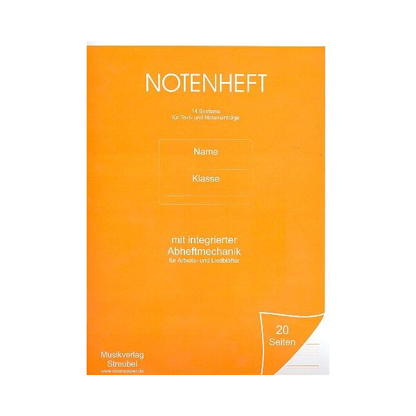 Notenheft 14 Systeme Din A4 hoch