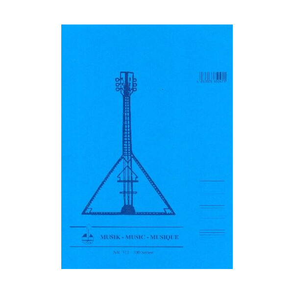 Notenblock für Gitarre DIN A4 hoch 9