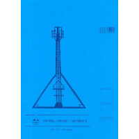 Notenblock für Gitarre DIN A4 hoch 9