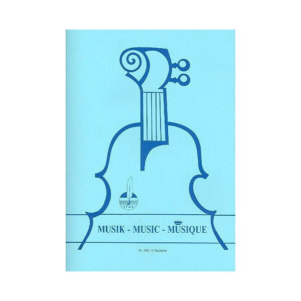 Notenheft DIN A4 hoch 12 Systeme