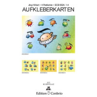 Aufkleberkarten 4 Postkarten mit