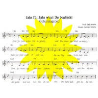 Postkarte Jahr für Jahr wirst du beglückt (Set mit 10 Stk)
