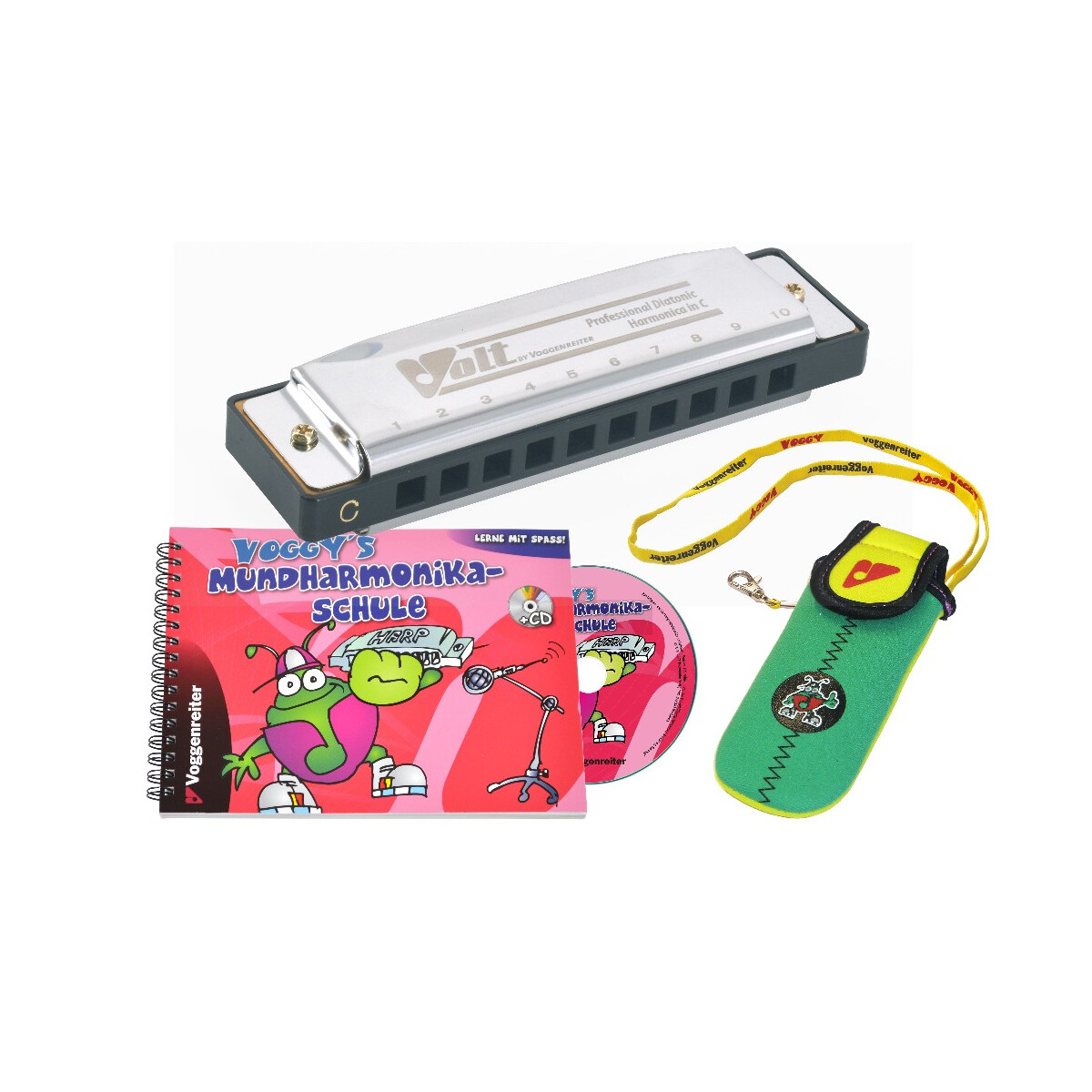 Voggys Mundharmonika-Set