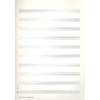 Star2000 Notenpapier DIN A4 hoch 10 Systeme