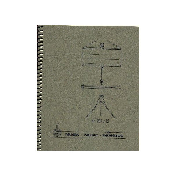 Notenbuch Marsch-Format hoch 12 Systeme 48 Seiten