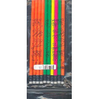 Bleistift Schlagzeug neonfarbig