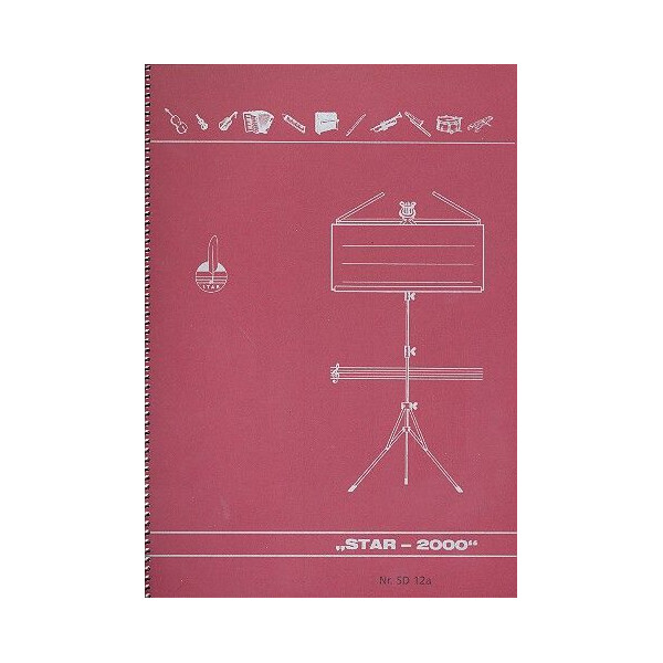 Notenbuch DIN A4 hoch 12 Systeme