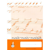 Notenheft Din A4, 8 weite Systeme,