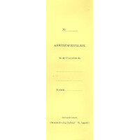 Anwesenheitsliste für die Chorproben