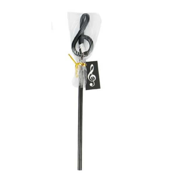 Bleistift Form Violinschlüssel schwarz Holz 24 cm