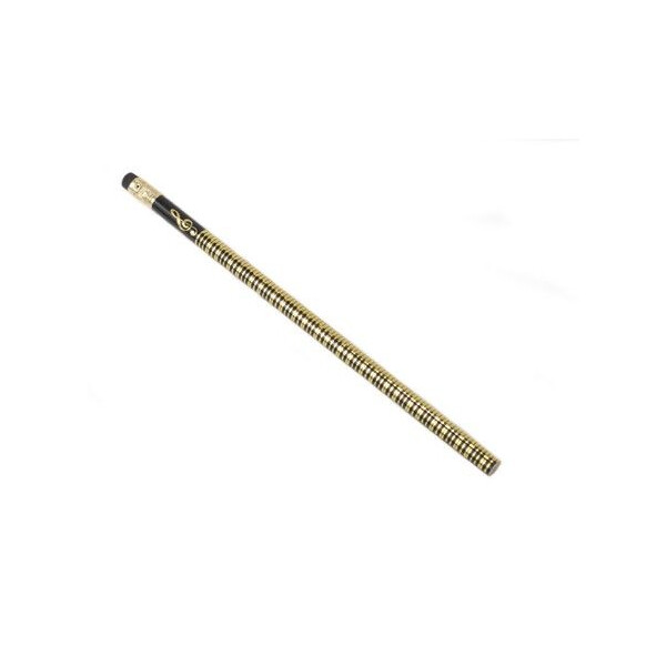 Bleistift mit Radiergummi Tastatur schwarz/golden