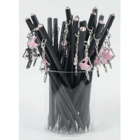 Bleistift mit Anhänger Ballerina rosa/Kristall