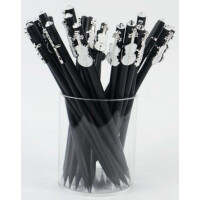 Bleistift mit Violine weiß/Kristall