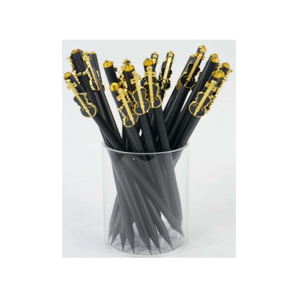 Bleistift mit Violine schwarz/Kristall