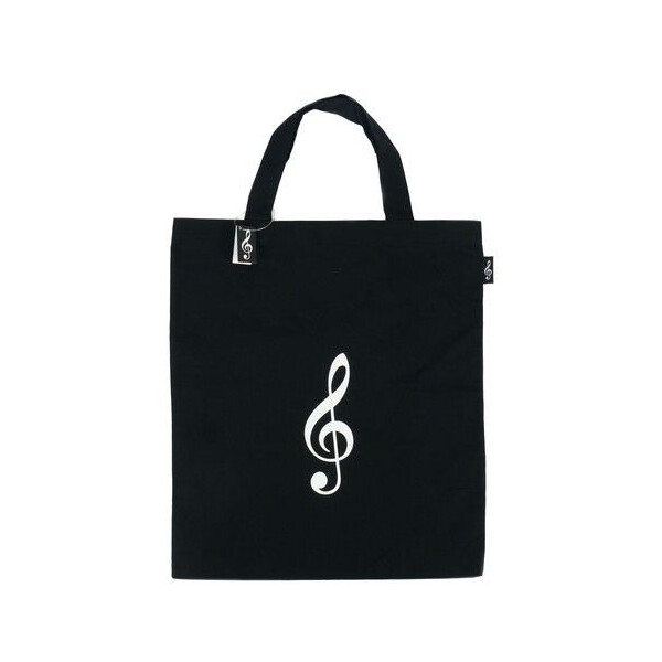 Tragetasche Violinschlüssel schwarz 40 x 37 cm